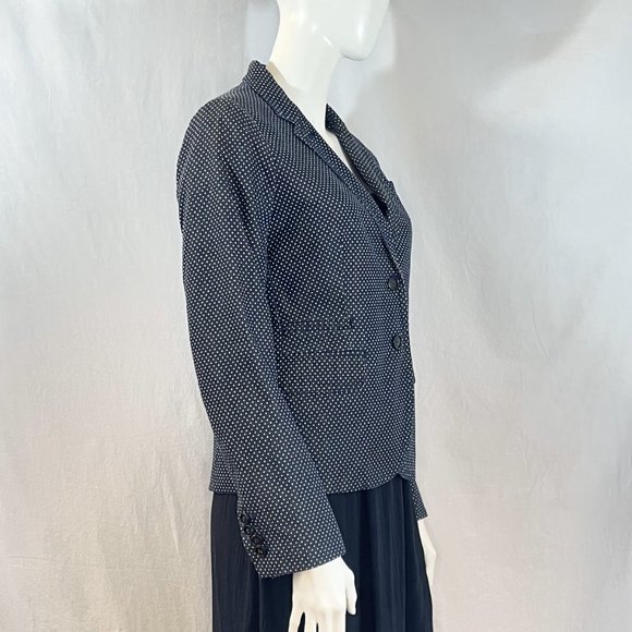 Navy Polka Dot Schoolboy Blazer | J Crew - Picture 6 of 8